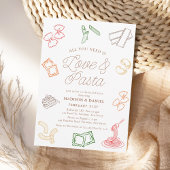 Alles was Sie brauchen ist Liebe & Pasta Probe Abe Einladung