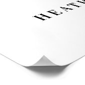 Alles was Sie brauchen ist Liebe & Pizza Custom Co Poster (Ecke)