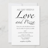 Alles was Sie brauchen ist Liebe Script Probe Dinn Einladung (Vorderseite)