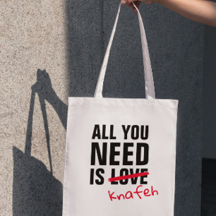 Alles was Sie brauchen ist Liebe sonnig arabisch Tragetasche