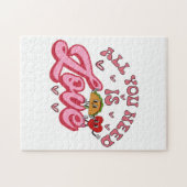 Alles was Sie brauchen ist Liebe T - Shirt Puzzle (Horizontal)