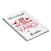 Alles was Sie brauchen ist Liebe Typografie-Notebo Notizblock (Rechte Seite)