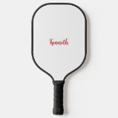 Alles, was Sie brauchen, ist Liebe Typografie Pick Pickleball Schläger (Rückseite)