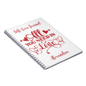 Alles was Sie brauchen ist Liebe Typografy Journal Notizblock (Rechte Seite)