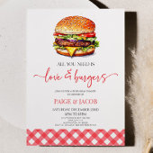 Alles was Sie brauchen ist Liebe und Burgers Probe Einladung