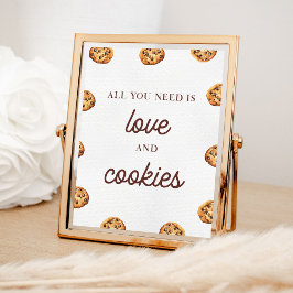 Alles, was Sie brauchen, ist Liebe und Cookies Par Poster