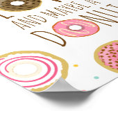 Alles was Sie brauchen ist Liebe und Donuts Baby B Poster (Ecke)