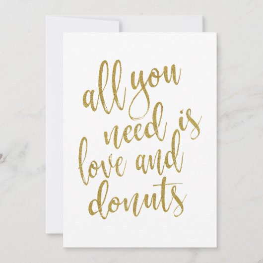 Alles, was Sie brauchen, ist Liebe und Donuts ersc (Vorderseite)