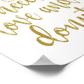 Alles was Sie brauchen ist Liebe und Donuts Gold 8 Poster (Ecke)