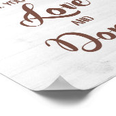 Alles was Sie brauchen ist Liebe und Donuts Sonnen Poster (Ecke)