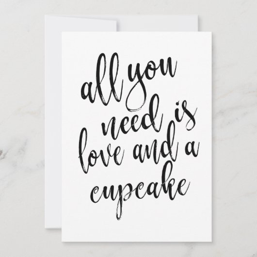 Alles, was Sie brauchen, ist Liebe und ein bezahlb Einladung (Vorderseite)