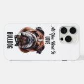 Alles, was Sie brauchen, ist Liebe und ein Bulldog iPhone Hülle (Rückseite (Horizontal))