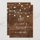 Alles, was Sie brauchen, ist Liebe und ein Cupcake Einladung (Vorne/Hinten)