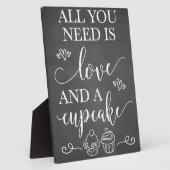 Alles, was Sie brauchen, ist Liebe und ein Cupcake Fotoplatte (Seite)