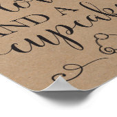 Alles, was Sie brauchen, ist Liebe und ein Cupcake Poster (Ecke)