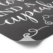 Alles, was Sie brauchen, ist Liebe und ein Cupcake Poster (Ecke)