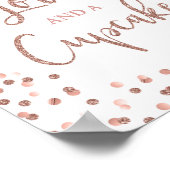 Alles was Sie brauchen ist Liebe und ein Cupcake R Poster (Ecke)