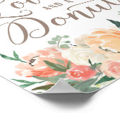 Alles, was Sie brauchen, ist Liebe und ein Dessert Poster (Ecke)