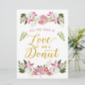 Alles was Sie brauchen ist Liebe und ein Donut-Sch (Stehend Vorderseite)