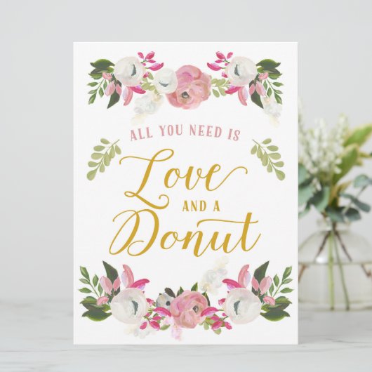 Alles was Sie brauchen ist Liebe und ein Donut-Sch (Stehend Vorderseite)