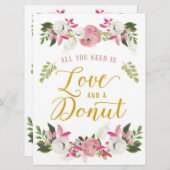 Alles was Sie brauchen ist Liebe und ein Donut-Sch (Vorne/Hinten)