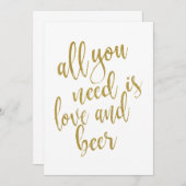 Alles, was Sie brauchen, ist Liebe und ein erschwi (Vorne/Hinten)