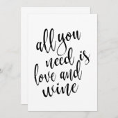 Alles, was Sie brauchen, ist Liebe und ein erschwi (Vorne/Hinten)