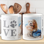 Alles, was Sie brauchen, ist Liebe und ein Foto fü Kaffeetasse<br><div class="desc">Alles was du brauchst ist Liebe und ein Hund! Überraschen Sie Ihren Lieblingshunde mit dieser zauberhaften Foto-Tasse. Personalisieren Sie mit Ihrem Lieblingshund Foto und Namen. Diese Liebe mit einer Pfotenprint-Tasse wird bei Hundeliebhabern, Hundemüttern und Hundedads zum Favoriten. LIEBE Design ist auf beiden Seiten mit einem mittleren Foto. COPYRIGHT © 2020...</div>