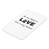 Alles, was Sie brauchen, ist Liebe und ein Hund na Magnet (Linke Seite)