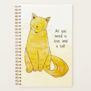 Alles was Sie brauchen ist Liebe und ein Katzenpla Planer