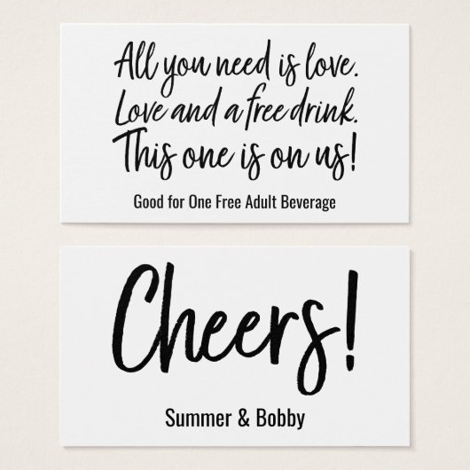 Alles, was Sie brauchen, ist Liebe und ein kostenl (Vorne & Hinten)