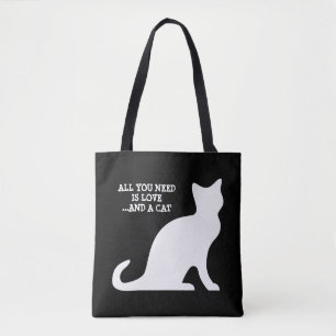 Alles, was Sie brauchen, ist Liebe und eine Katze Tasche