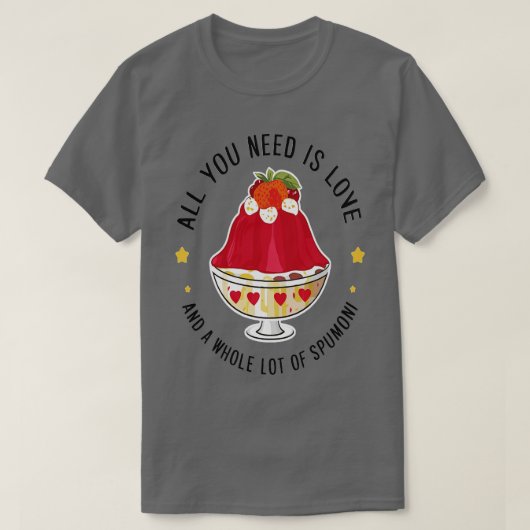 alles was Sie brauchen ist Liebe und eine Menge Sp T-Shirt (Design vorne)