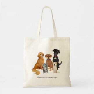 Alles was Sie brauchen ist Liebe und Hunde Tragetasche
