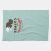 Alles was Sie brauchen ist Liebe und Kaffee - Eich Geschirrtuch (Horizontal)