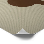 Alles was Sie brauchen ist Liebe und Kaffee - Eich Poster (Ecke)