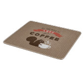 Alles was Sie brauchen ist Liebe und Kaffee - Eich Schneidebrett (Ecke)