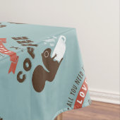 Alles was Sie brauchen ist Liebe und Kaffee - Eich Tischdecke (Beispiel)