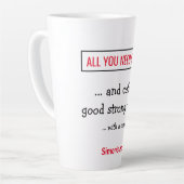 Alles was Sie brauchen ist Liebe - und Kaffee. Per Milchtasse (Linke Ecke)