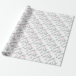 Alles, was Sie brauchen, ist Liebe und Katze- Geschenkpapier