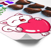 Alles, was Sie brauchen, ist Liebe und Katze, Katz Poster (Ecke)