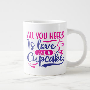 Alles, was Sie brauchen, ist Liebe und Kuchen Jumbo-Tasse