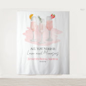 Alles was Sie brauchen ist Liebe und Mimosas Braut Wandteppich (Vorderseite)