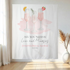 Alles was Sie brauchen ist Liebe und Mimosas Braut Wandteppich