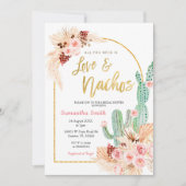 Alles was Sie brauchen ist Liebe und nachos Einlad Einladung (Vorderseite)