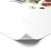 Alles was Sie brauchen ist Liebe und Pizza Brautpa Poster (Ecke)