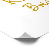 Alles was Sie brauchen ist Liebe und Pizza-Brautpa Poster (Ecke)