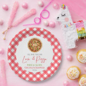 Alles, was Sie brauchen, ist Liebe und Pizza Paare Pappteller (Party)