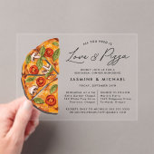 Alles was Sie brauchen ist Liebe und Pizza Probe D Acryleinladungen (Insitu (Handheld))