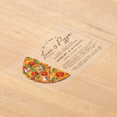 Alles was Sie brauchen ist Liebe und Pizza Probe D Acryleinladungen (Ablage )